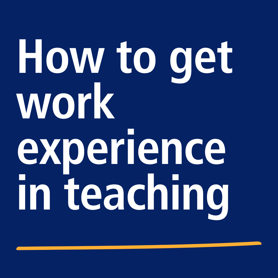 How to get work experience in teaching 